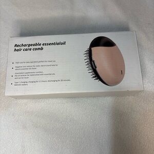 Rechargeable Essential Oil Hair Care Comb - Black and Tan